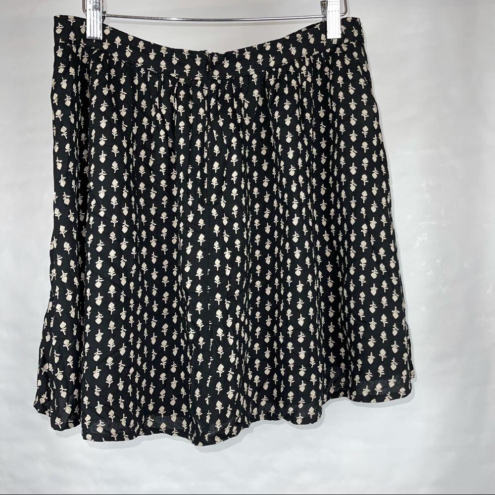Lucky Brand black/tan mini skirt size M
